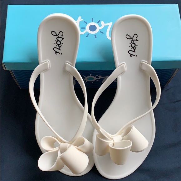 ☀️White Jelly Bow Sandals - Picture 5 of 5